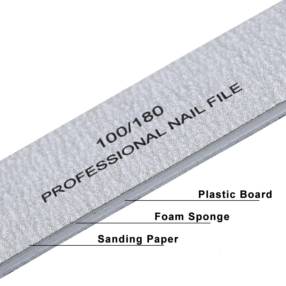 50PCS Professional Manicure Nail Files Emery Board Grinding Polishing Tools 250605