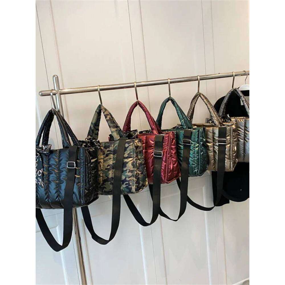 Elegant Totes with Silk Scarf Accent Quilted Crossbody Bags for Women Casual Solid Color Padded s Shoulder Bag