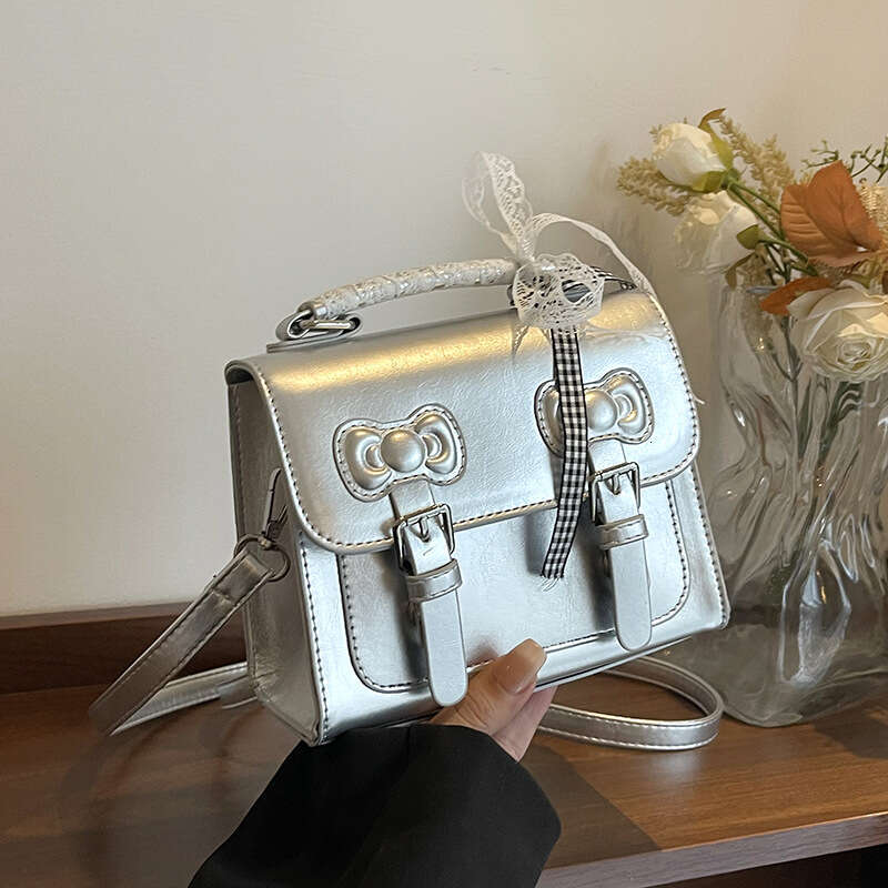 Korean Trend Handheld Small Square for Women 2025 Spring New Fashion Versatile Elegant Casual Shoulder Crossbody Bag