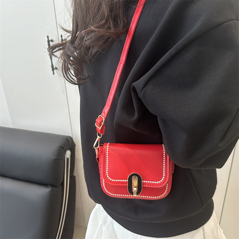 designer Niche Design Small Square Bag Simple Casual Fashion Bag for Women 2025 New Retro Personality Trendy Crossbody Bag