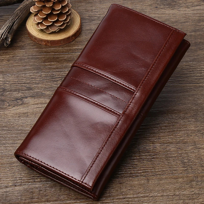 SCHLATUM Women Leather Wallet Long Multifunction Business Card Holder Purse Fashion Female 250605