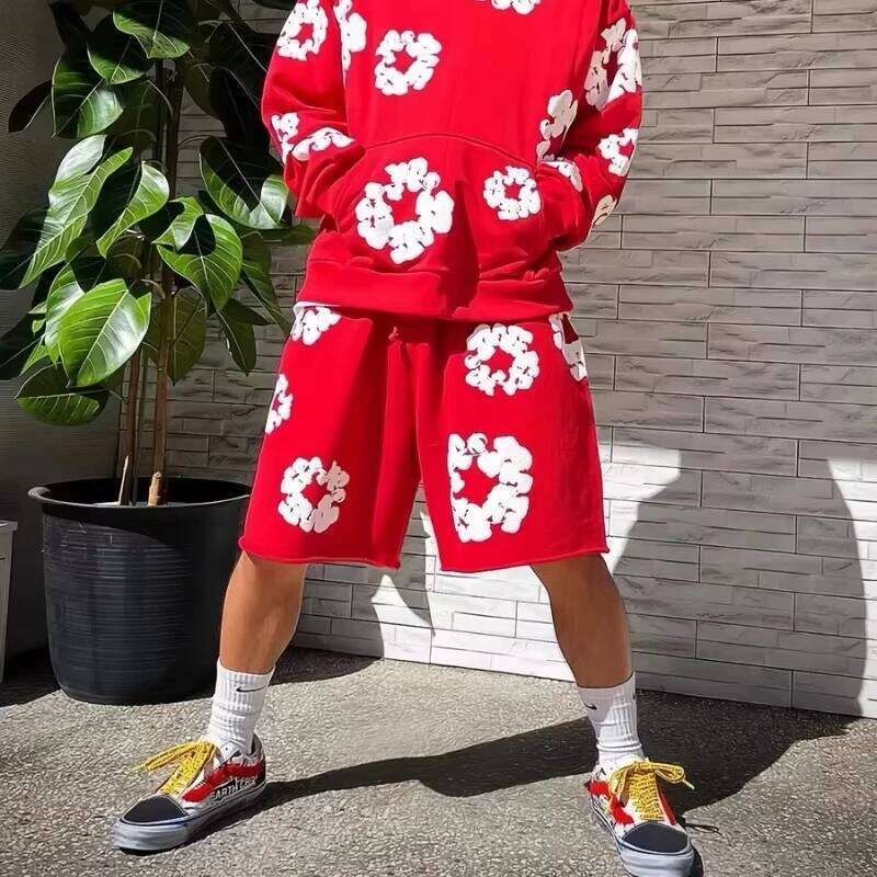 2025 SUMMER Men's Quick-drying American Kapok Printing Trend Fashionable and Comfortable Casual Breathable Y2K Shorts