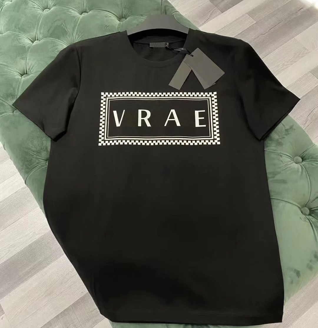 Men's T-shirts, brand-name T-shirts, luxury men's T-shirts, summer round-neck sweat-absorbing short-sleeved breathable cotton printed women's T-shirts