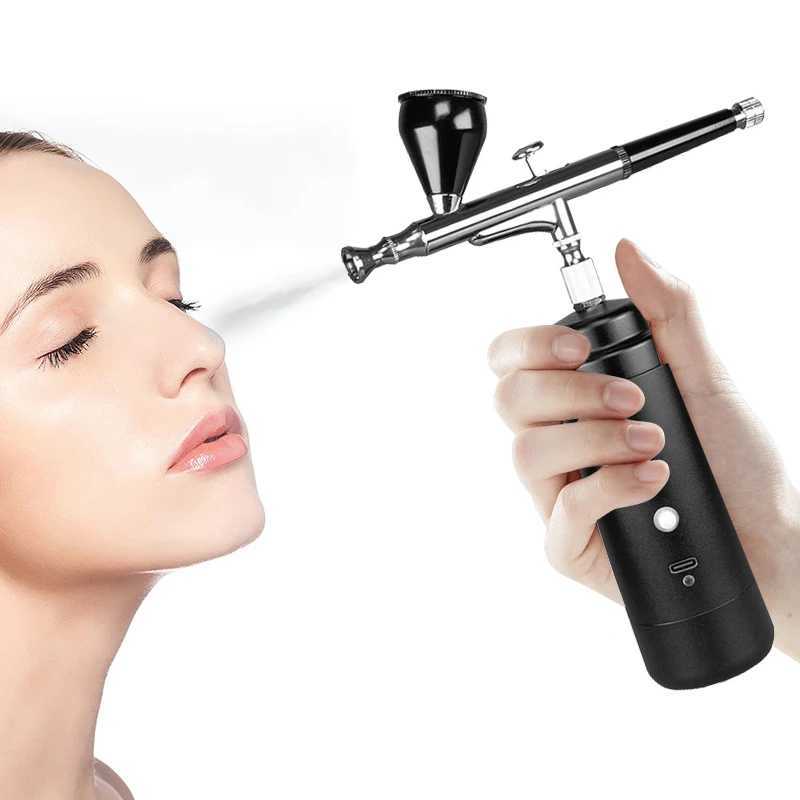 Black Oxygen Injection Device Handheld Electric Spray Gun High Pressure Nano Oxygen Injector Household Spray Beauty Instrument XJ250607