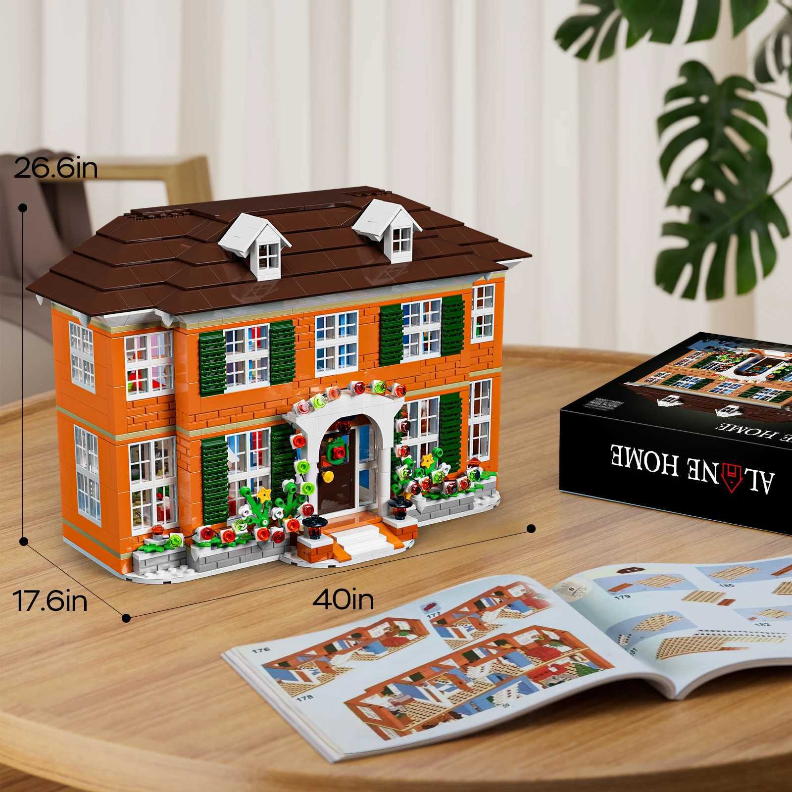 Home-Alone House Building Kits Forest Cabin Cottage Train Twister Blocks Toy Decor Office Display Set (1138 Pcs) W250605