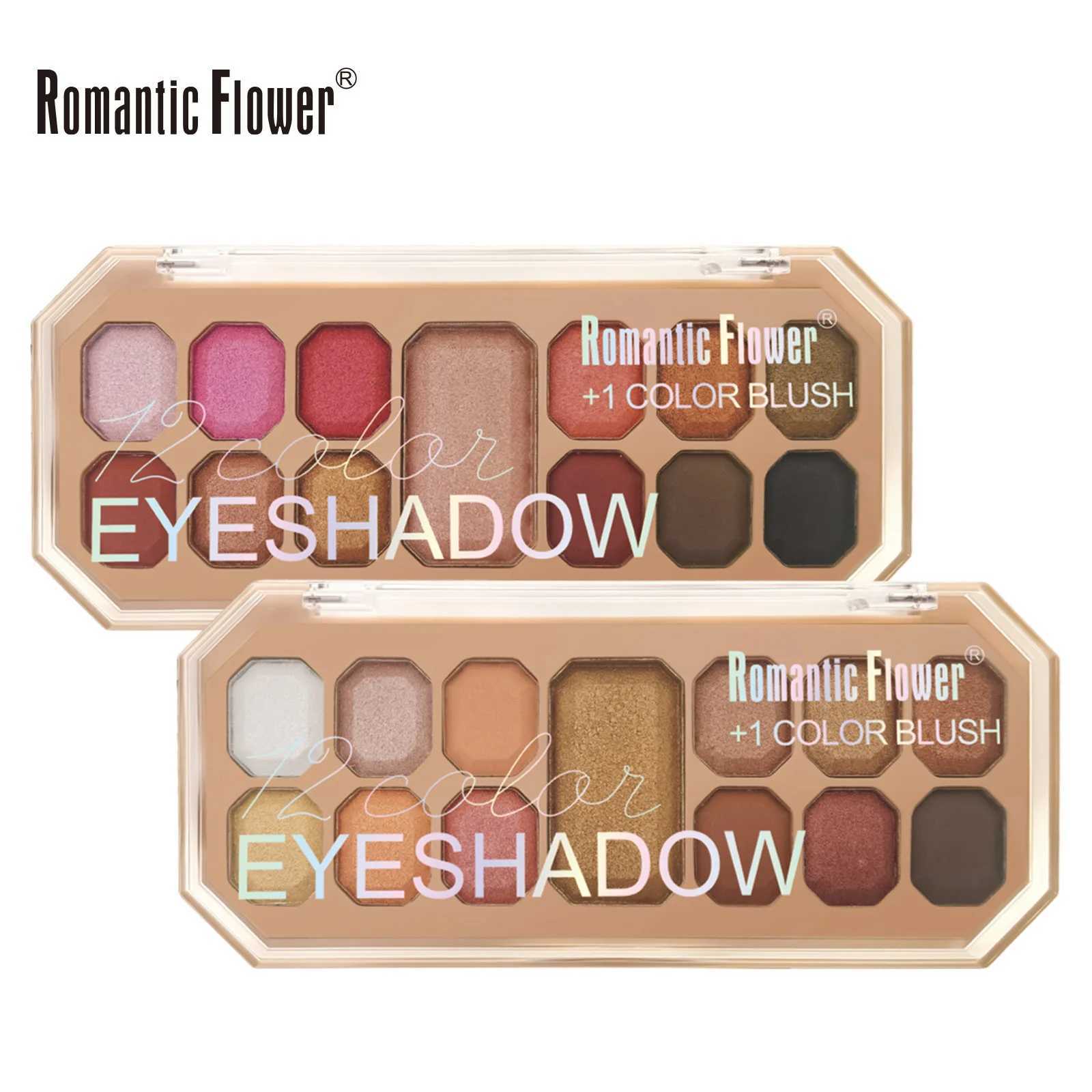 2 Color Eyeshadow Palette with Blush Long-Lasting Waterproof Face Makeup Set for Daily Use Makeup Tray And Eyeshadow Box W250605