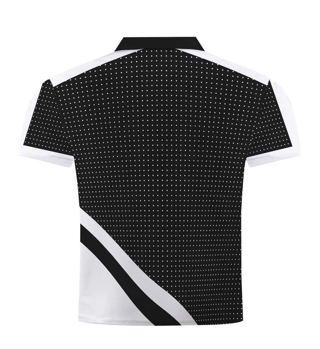 New summer 2025 European and American fashion sports POLO shirt button mens leisure and fitness short-sleeved polo shirt XJ250605