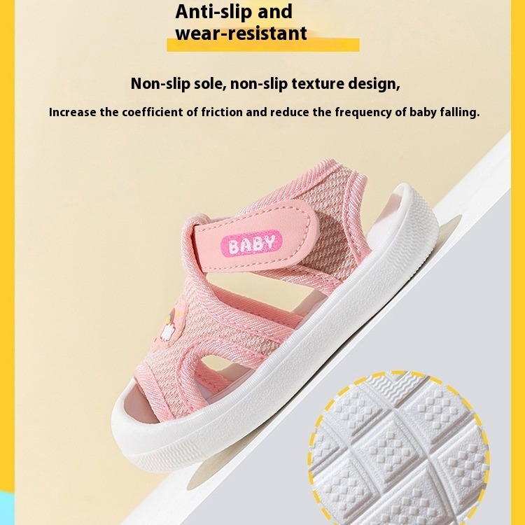 Baby Girls Boys Sandals Summer Sneakers Non-Slip Lightweight Beach Water Shoes Toddler First Walkers