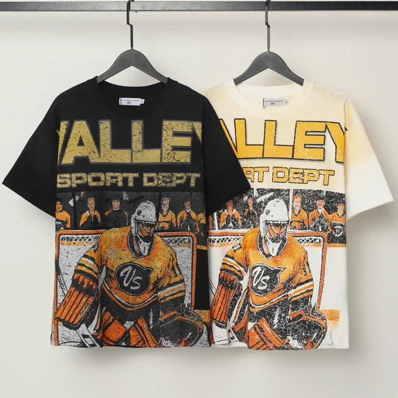 Men's T Shirts American Trend Fashion Hip-hop Retro Shirt Men Women Daily Casual Clothes Top Tee Streetwear