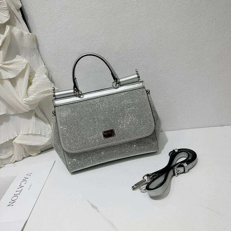 Women's New Rhinestone Handbag Classic Fashionable Versatile Ladies High Quality Shoulder Female Crossbody Bag 2025/06/05