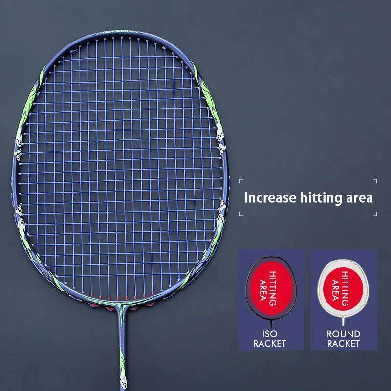 Chinese Style Professional Ultralight 9U 57G Full Carbon Fiber Badminton Rackets With String Bags Max 32LBS Racket Sports Padel