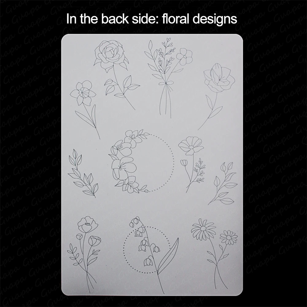 2024 Tattoo Pre-Printed Practice Skin Mini Tattoo Precise and Clean Flexible Rubber Pad for Practice Different Styles 250604