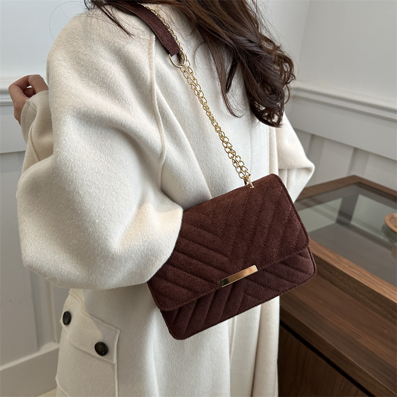 designer 2025 Spring New Textured INS Small Square Bag Retro Fashion Simple Niche Bag for Women Commuting Crossbody Bag