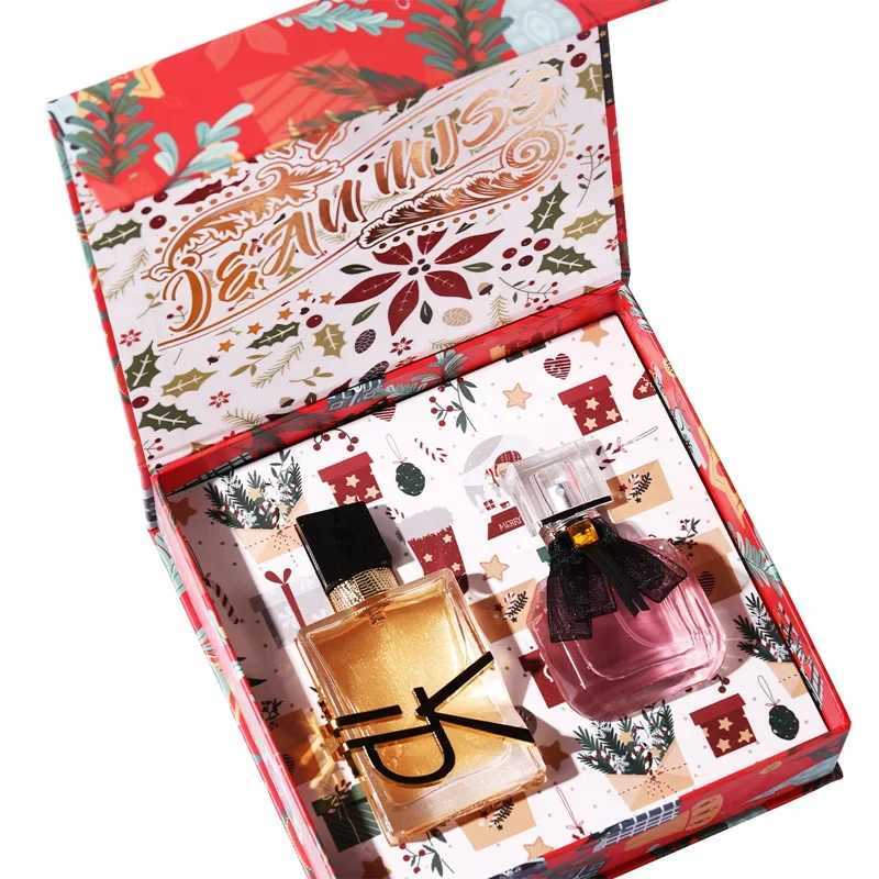 2PCS Perfume Gift Box Set 2*50ml Floral Scent Lasting Fragrance Pheromone Eau De Parfum High Quality Gift Women Perfumes Spray W250605