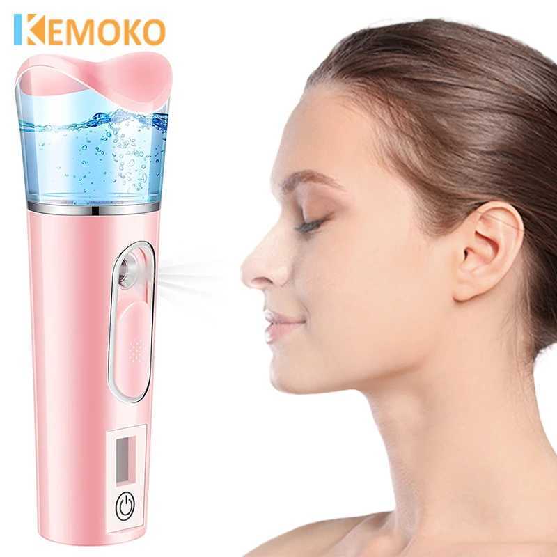 Nano Spray Facial Steamer Humidifier Mini Handheld Portable Mist Sprayer Water Instrument Hydration Humidifier Skin Care Gift XJ250607