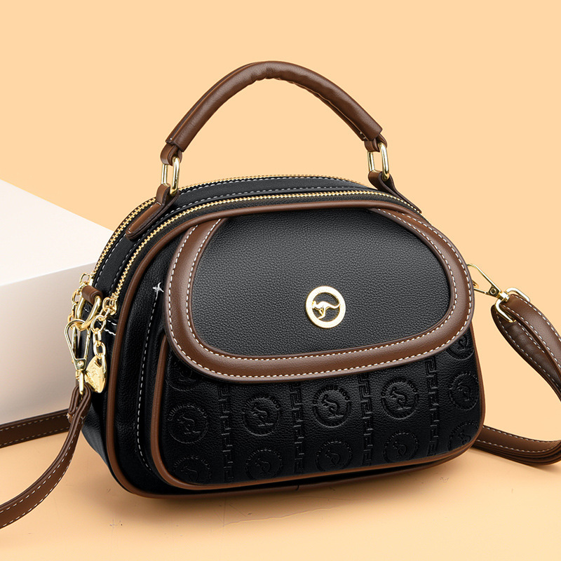 New Style Fashion Small Square Bag for Middle-aged Women 2025 New Style Ladies Wide Shoulder Strap Handbag Crossbody Bag Mom Bag New Free Delivery Des