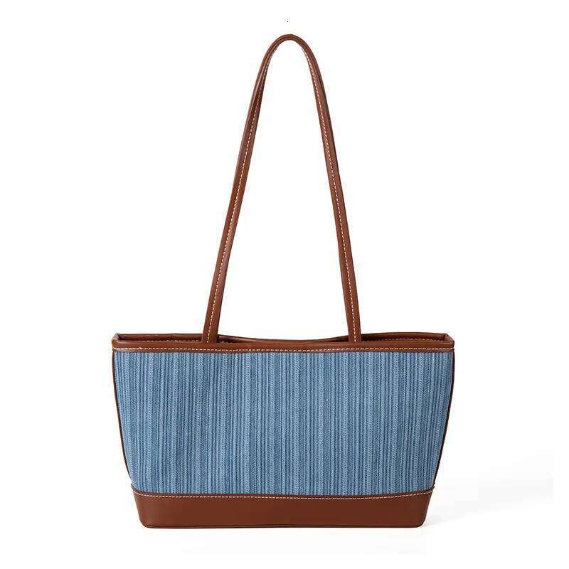 Designer Bags Denim Splicing Tote bag For Commuting New Retro Shoulder Bag Large Capacity Women's Handbag