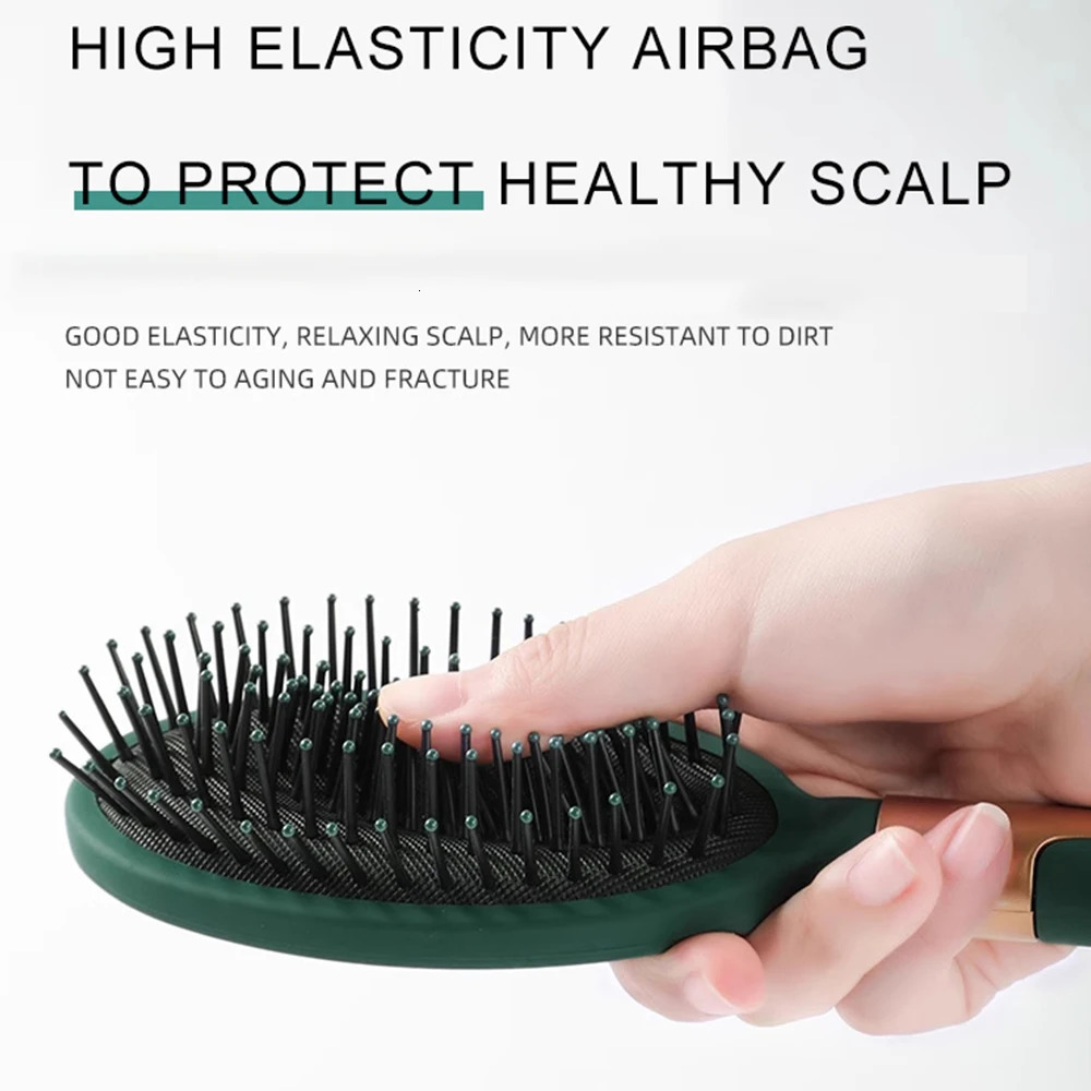 Marseilis Hair Massage Air CushionComb Brush Scalp Hairbrush Detangle Anti Static Salon SPA Hairdressing Styling Tool Oval Round 250603