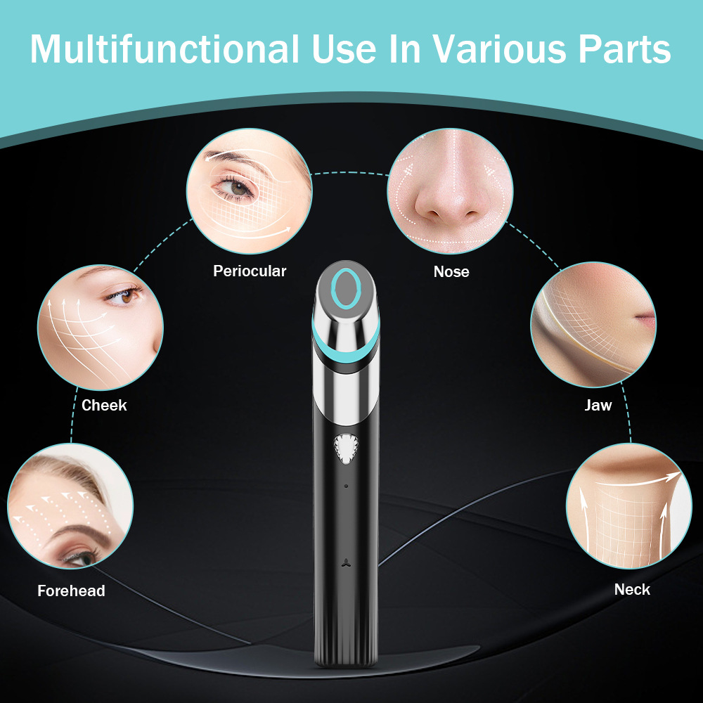 Pore Convergence Beauty Instrument Household Face Introducer Firming Blue Light Electronic Beauty Instrument EMS Microcurrent