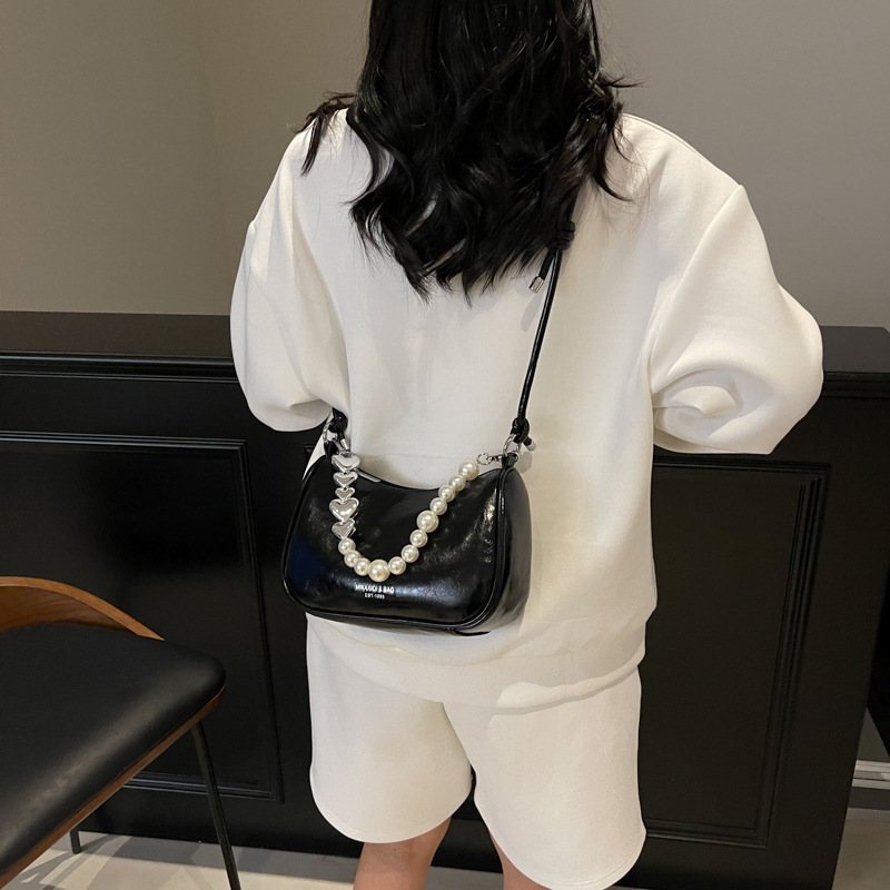 Shiny pearl light luxury new women's crossbody bag multifunctional women's commuting phone bag designer women's shoulder bag