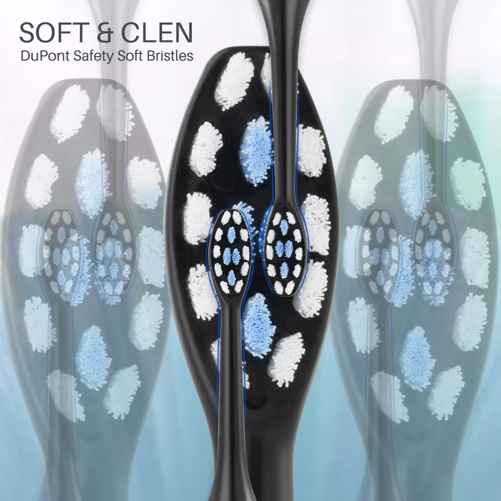 SUBORT S7 Super Sonic Electric Toothbrushes for Adult Kid Smart Timer Toothbrush IPX7 Waterproof Replaceable Heads Set 250604