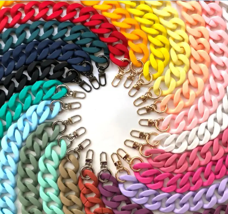 Acrylic Womens Bag Shoulder Straps Acrylic Chain Straps for Purse Handbags Chunky Chain Purse Strap 250528