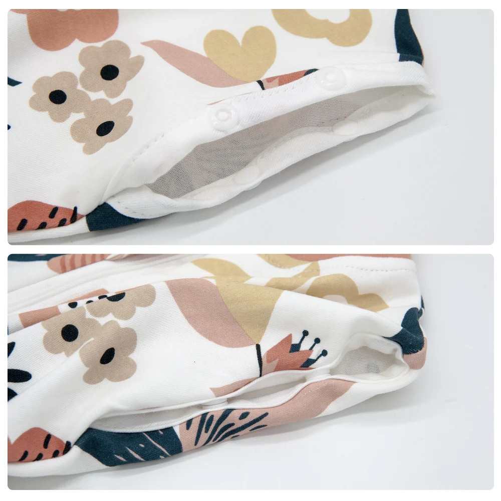 born Baby Sleeping Bag Baby Swaddle Beautiful Flowers Print Summer Thin Vest Button Wrap Sleepsack For Girls Boys 250604
