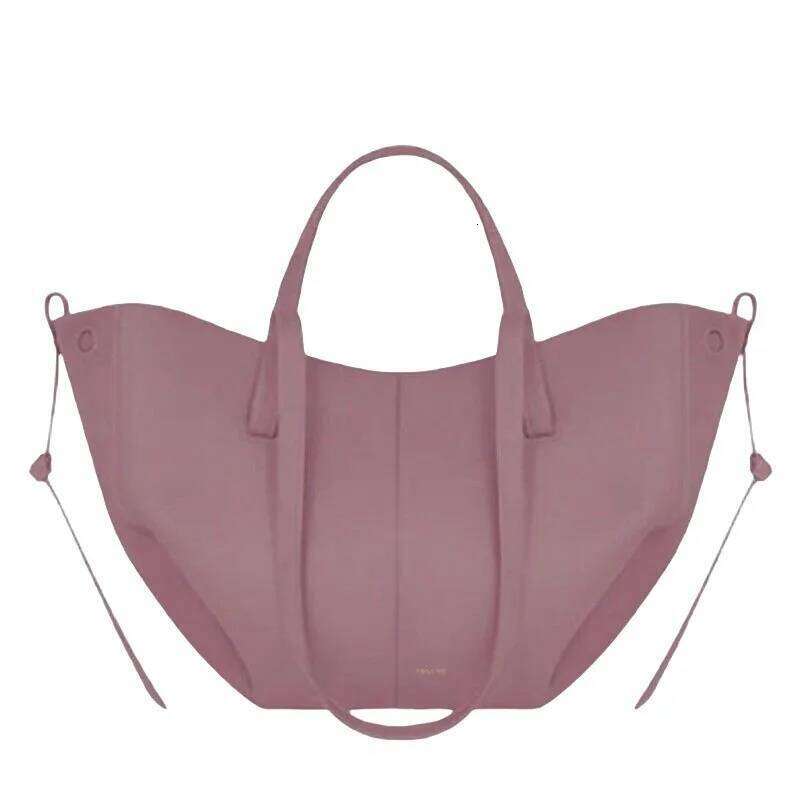 New clothing bag, wing holder extra large capacity single shoulder women's bag commuting handbag, real leather bag2025