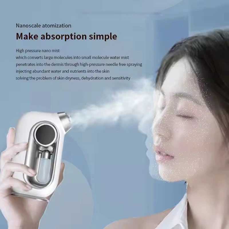 Nano Oxygen Injection Facial Moisturizing Steamer Machine Handheld Spray Gun Beauty Spray Mist Mini OxygenXJ250607