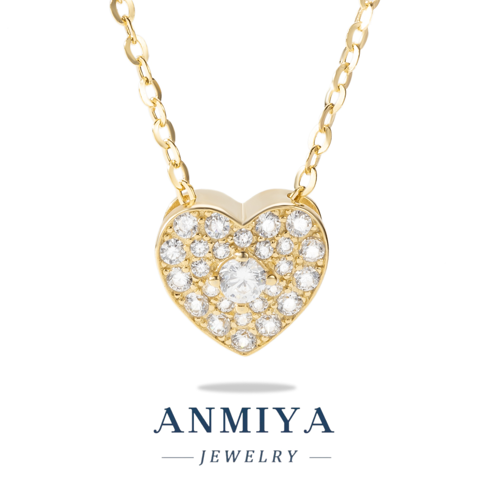 Modern Geometric Heart Pendant Silver Jewelry, Minimalist Design for Office Wear, 925 Sterling Necklace for Professionals