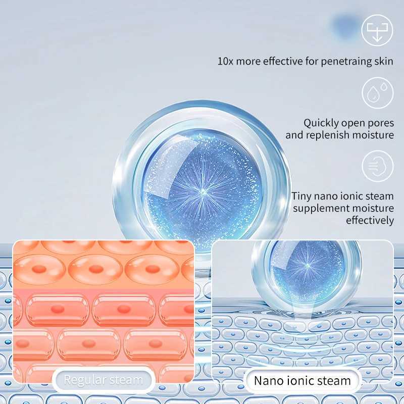 KSKIN Portable Face Mist Spray Professional Ionic Facial Steamer for Face - Custom Hot Sale Beauty Skin Care Device XJ250607