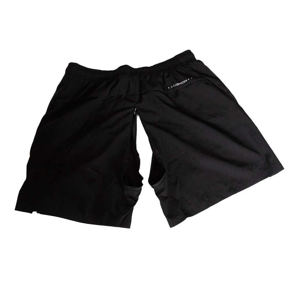 Summer Outdoor Invisible Zipper Open Crotch Casual Ice Cool Shorts Pants for Men Couples Sexual Bottoms XJ250605