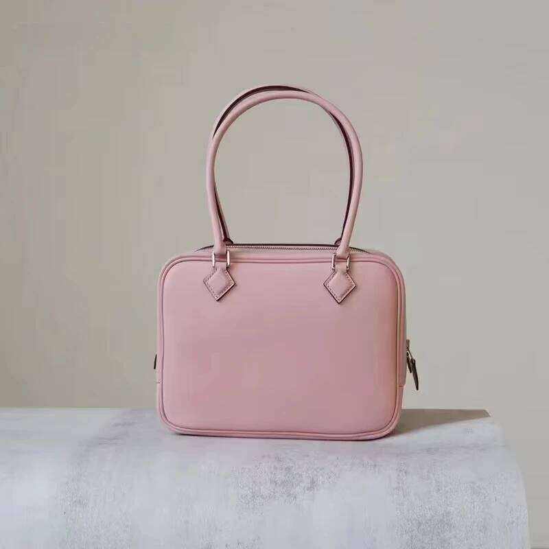 Women's Bags Designer First Layer Cowhide Women's Versatile Handbag Large Capacity Real Leather Vintage Boston Shoulder Messenger Bag Commut