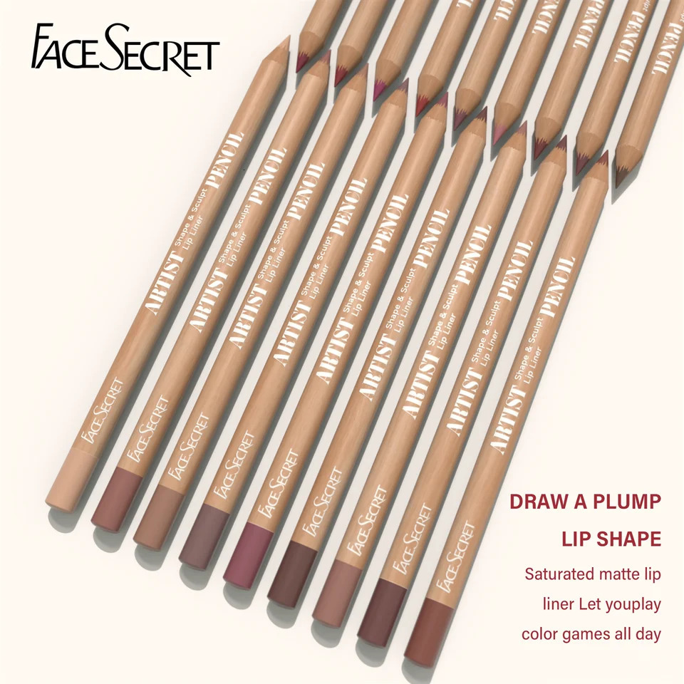 18 Color Face Secret Artist Shape Sculpt Lip Liner Pencil Weightless Precise Liner with Super Soft Blendable Texture Matte Soft 250605