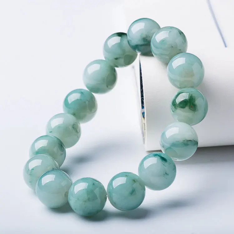 Natural Myanmar Grade A Jadeite Ice Floating Jade Bracelet Men Women Fine Jewelry Genuine Grade A Burma Jade Bracelets Bangles 250604