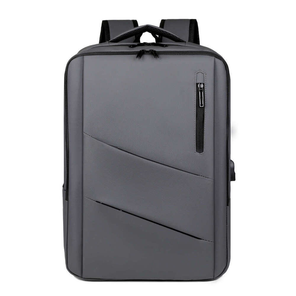 Business Backpack Laptop Men's High-End Simple Double Shoulder Versatile Student Large Capacity Travel Bag