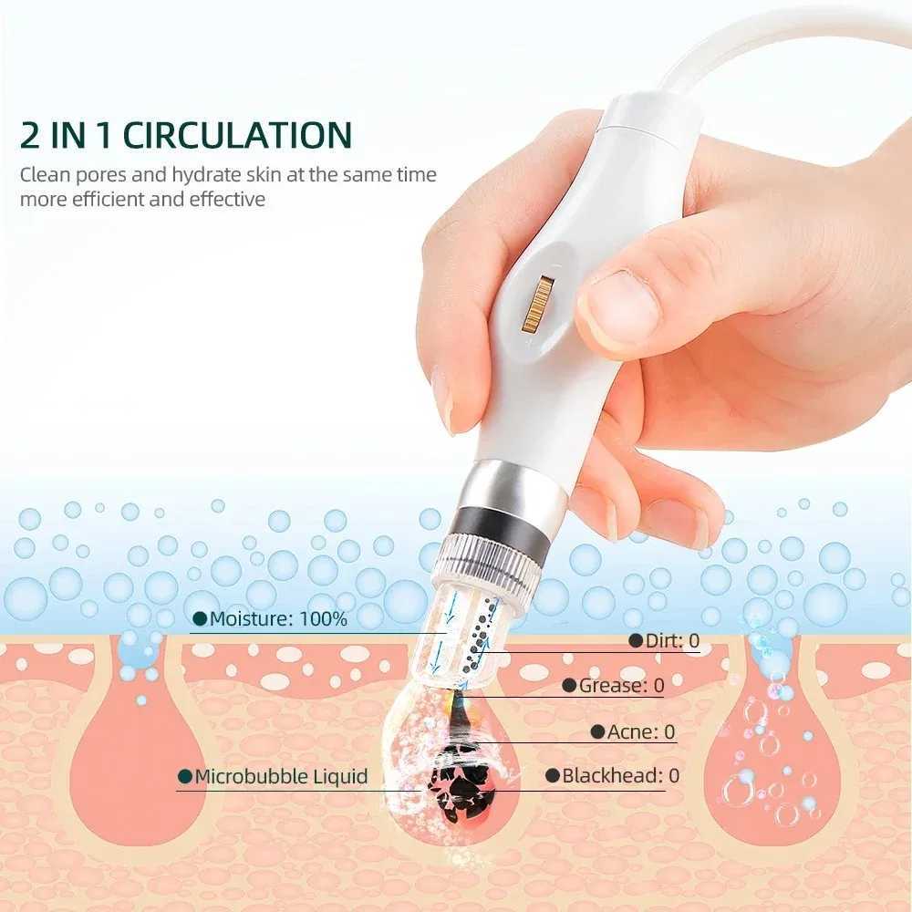 Portable Deep Cleaning Vacuum Blackhead Removal Device Spray Water Injection Hydro Jet Facial Beauty Machine Oxygen Small Bubbles XJ250607