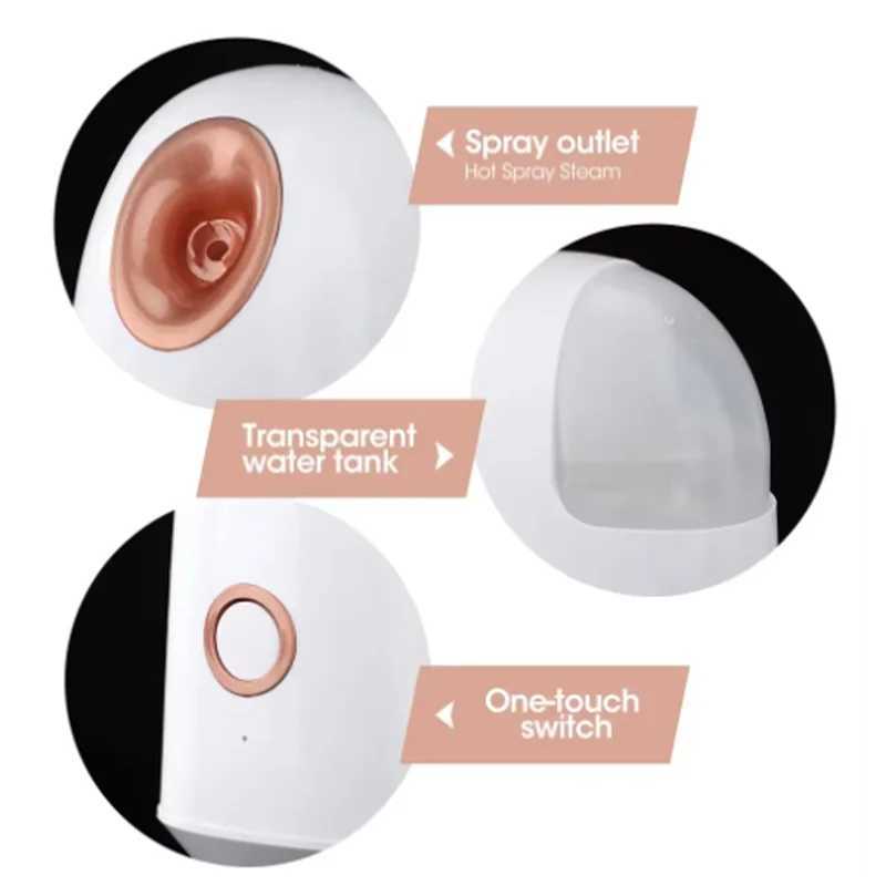 Face Hot Mist Moisturizing Cleaning Pores clear blackheads Acne Interior Humidifier Home SPA System Spray Skin Facial Steamer XJ250607