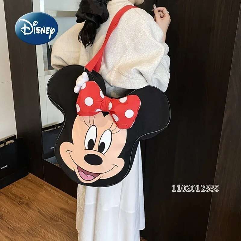 Minnie New Handbag Cartoon Fashion Shoulder Large Capacity Canvas Storage Women's Bag