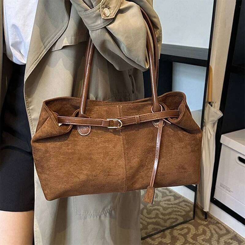 Toth Fashionable Vintage Tote Bag High quality Large Capacity Women s Shoulder Handbag For Casual Commuting Everyday Use