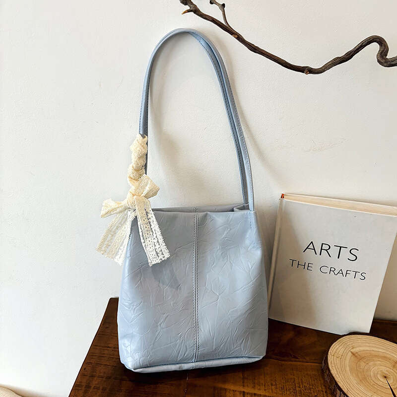 Casual Simple Bowknot Versatile Personality Small Square for Women New High-Quality Texture Commuter Elegant Shoulder Bag