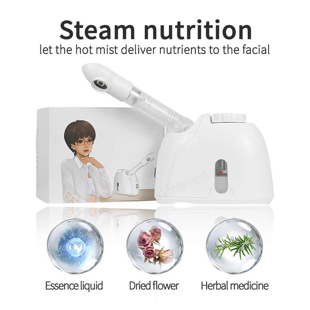Facial Sprayer Heating Hot Fog Steamer Skin Care Moisturizing Beauty Pore Cleaner Aroma Herbal Steaming Humidifier SPA Machine XJ250607
