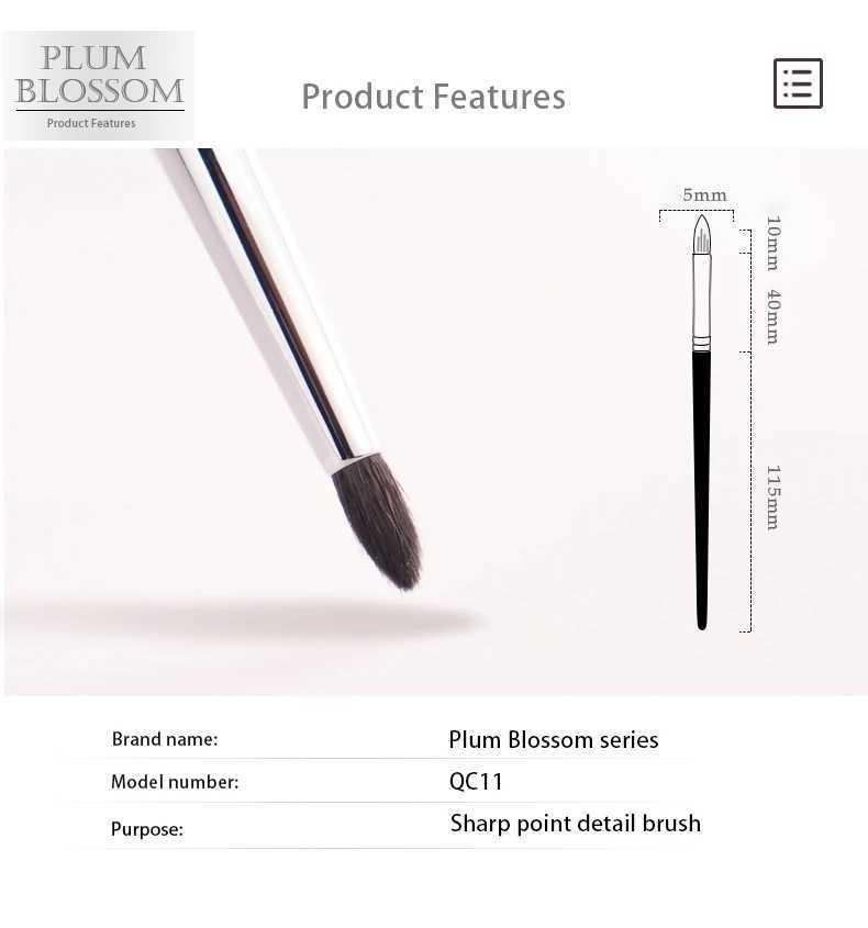 CHODO High-end Makeup Brush Crease Brush Eyeshadow brush Pointed Detail Brush Goat hair -CHJ232W250605