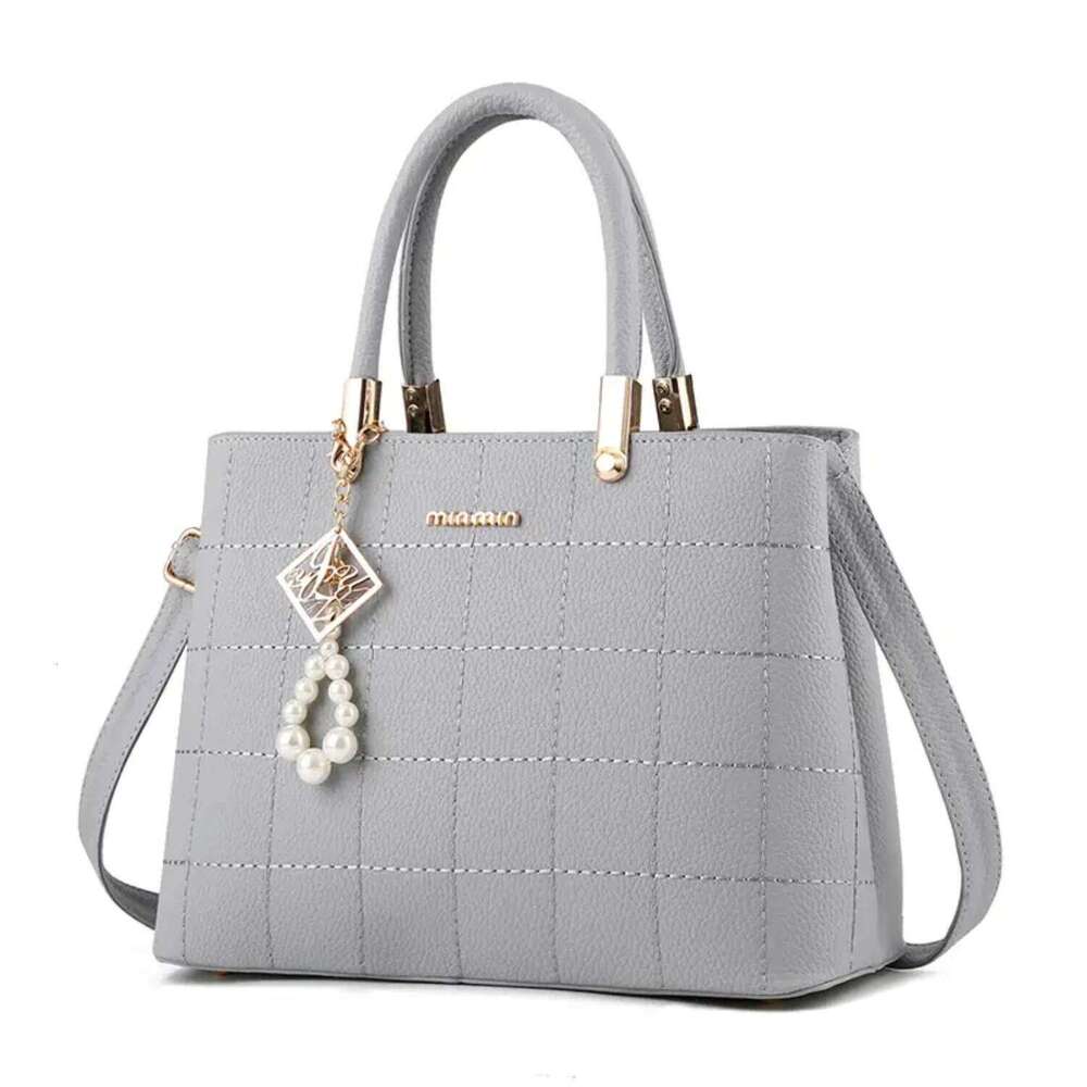 Women's Bags Designer Detail Tote Bag, Women's Fashion Double Handle Purse, Versatile Zipper Shoulder Bag