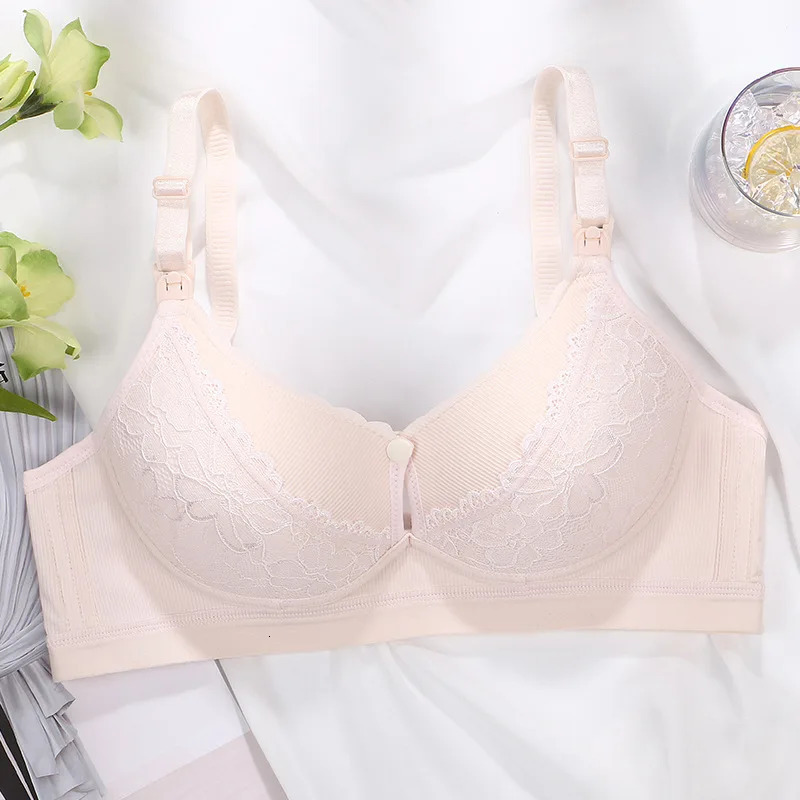 Maternity Breastfeeding Bra Comfortable Breathable Traceless Gathered Anti Sagging mMaternity Underwear Four Seasons 250530