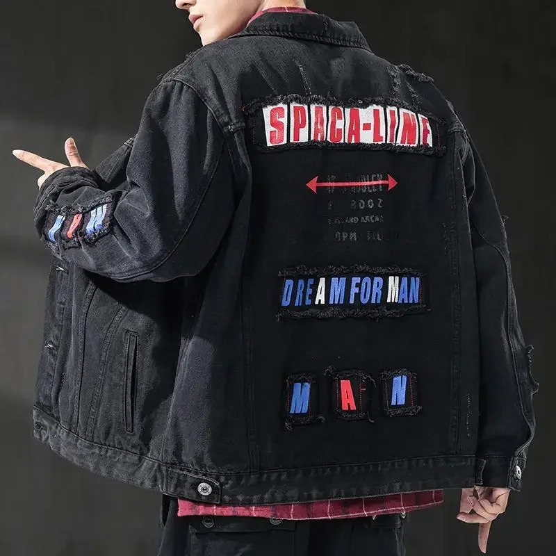 Trendy Denim Jackets Man Ripped With Hole Autumn Lxury of Fabric Fast Delvery In Lowest Price High Quality Cowboy Coat for Men 250529