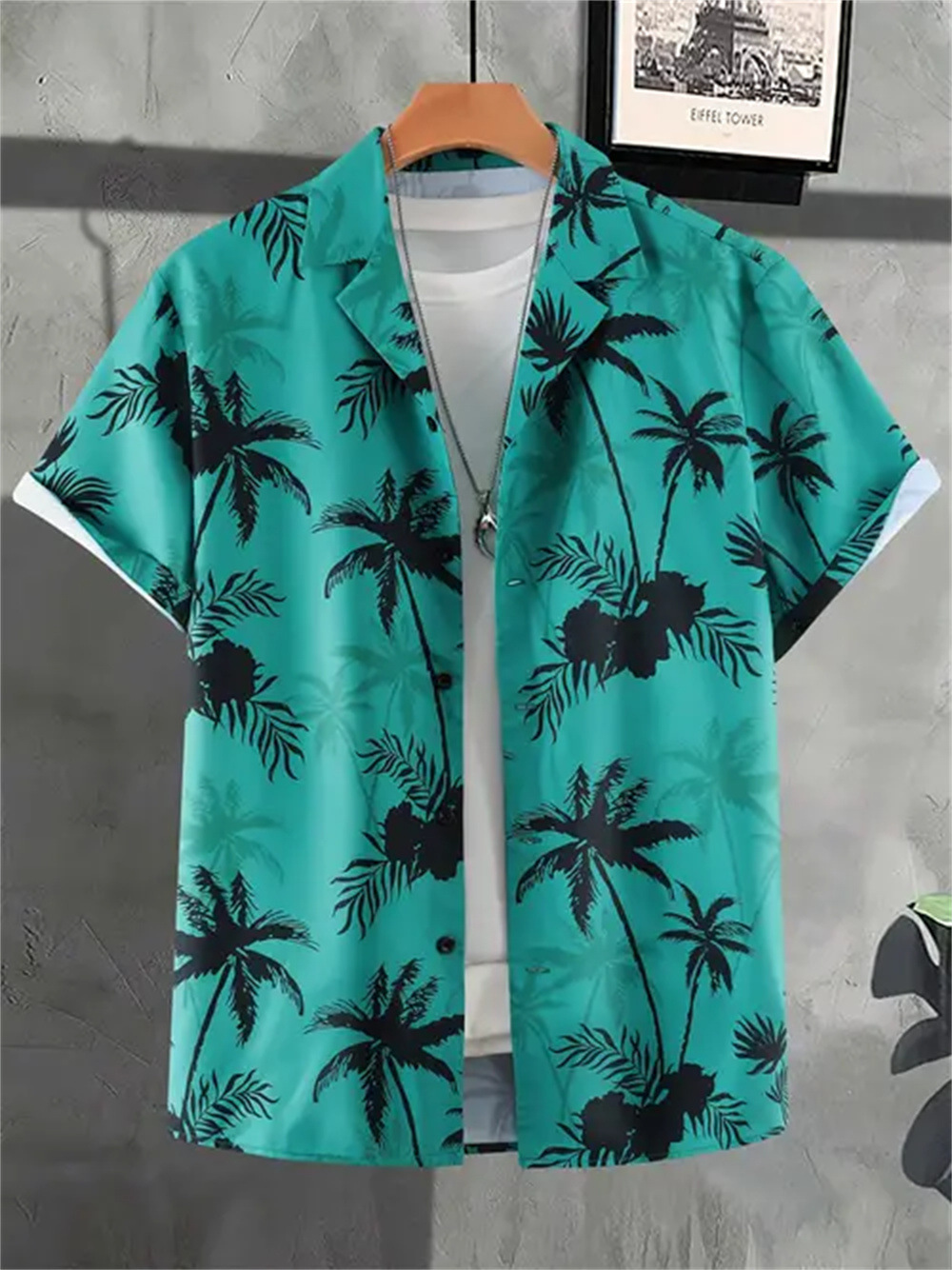 shirt Men's sleeve shirt Designer top Trendy T shirt 2025 floral literary print casual 3D mens shirts