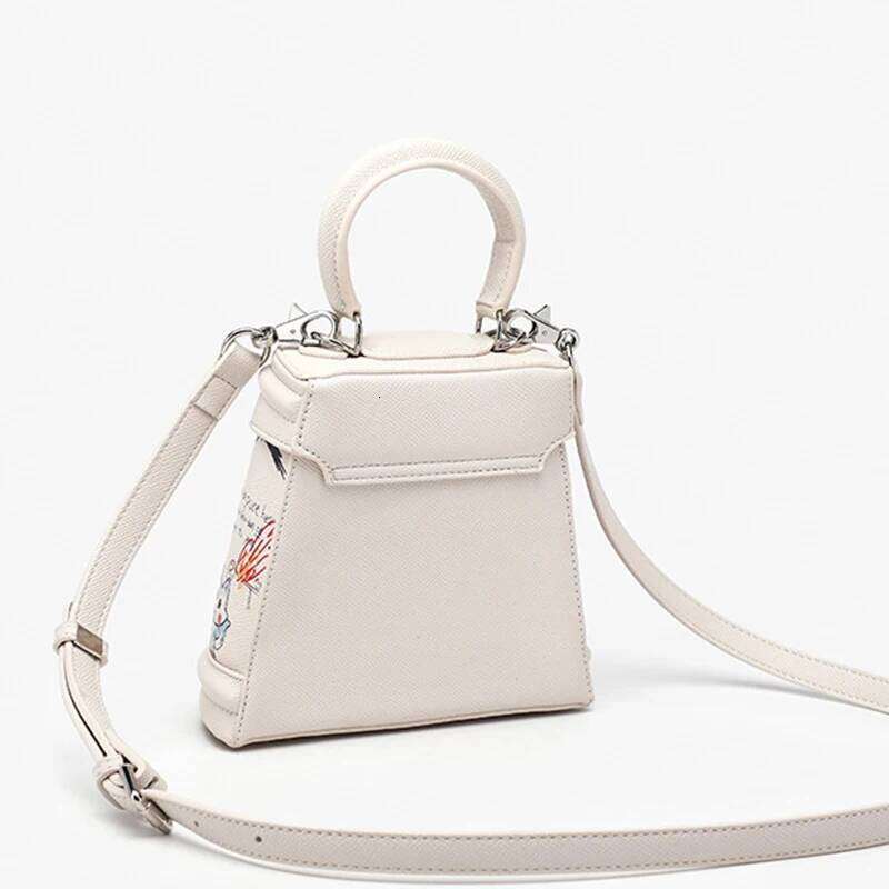 Ladies' New Graffiti Mobile Phone Handbag Bucket Travel Commuting Single Shoulder Crossbody Bag