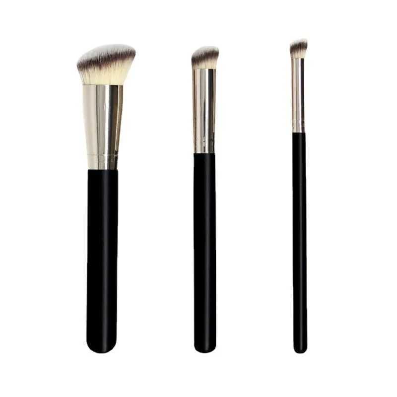 Makeup Brushes Foundation Concealer Angled Seamless Cover Synthetic Dark Circle Liquid Cream Cosmetics Contour Brush Beauty Tool W250605