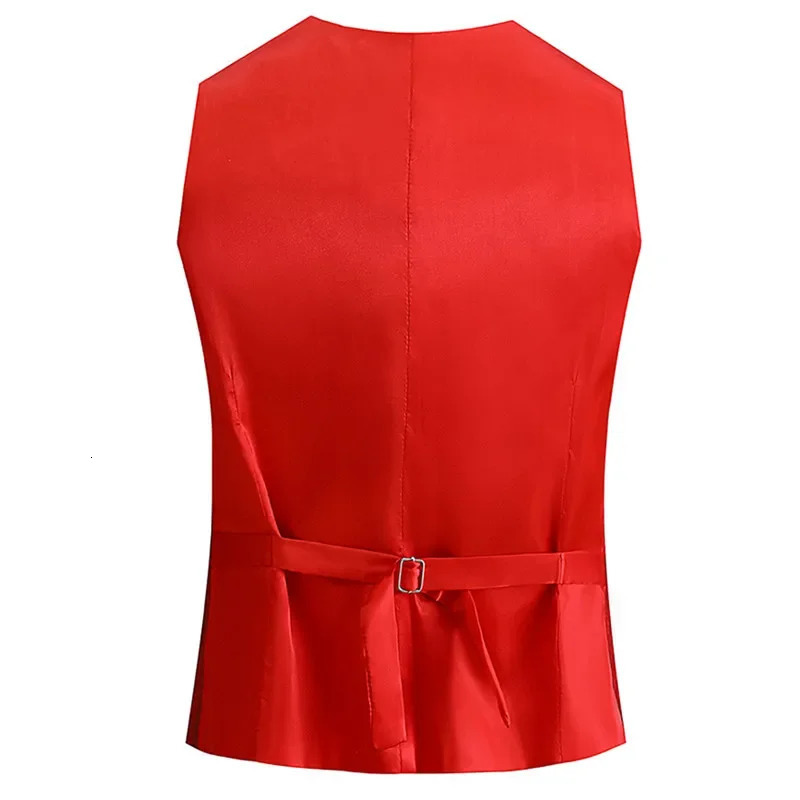 Men Sequin Suit Vest Gold Silver Black Red Fashion Singer Host Pianist Stage Performance Dress Waistcoat 250605Z